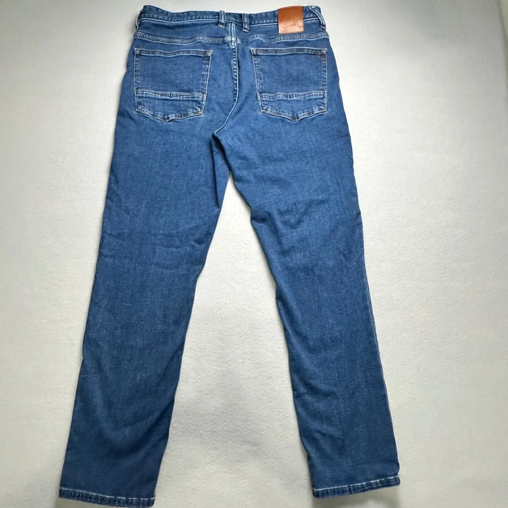 Tommy Bahama Jeans Mens 34 Blue Medium Wash Straight Leg Stretch Denim Marlin - Picture 3 of 10